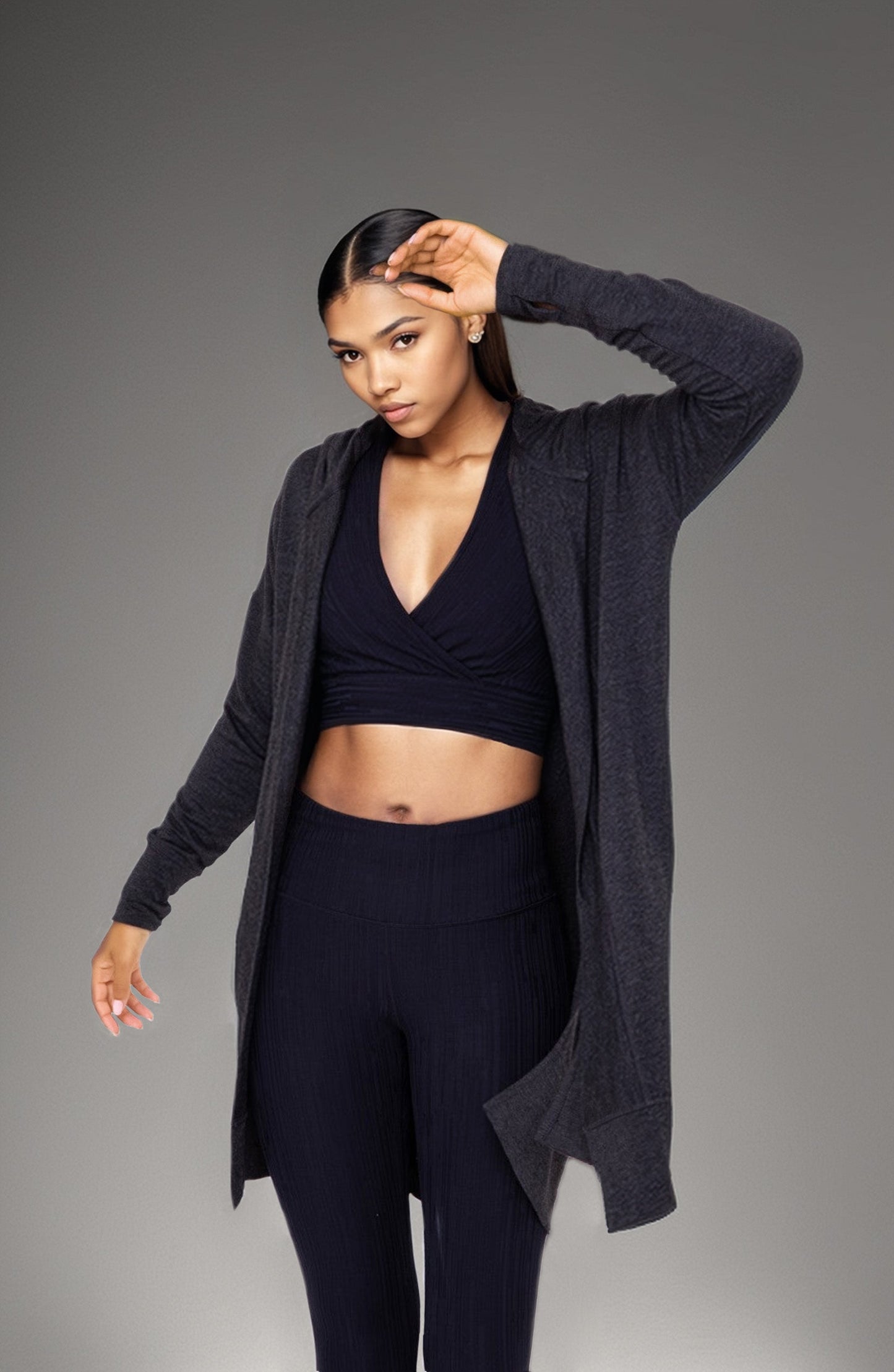 Cozy Hooded Cardigan with Pockets