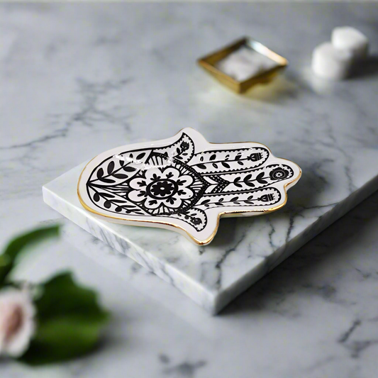 Sacred Hamsa Trinket Tray